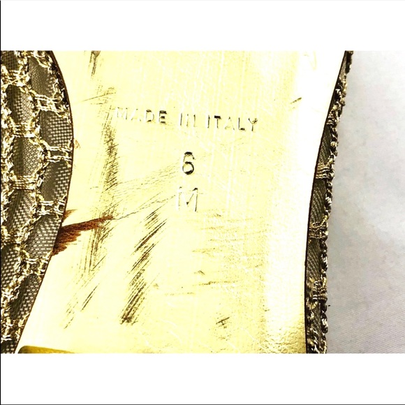 JUICY COUTURE -Smells Like Couture GOLD flats - Picture 5 of 8